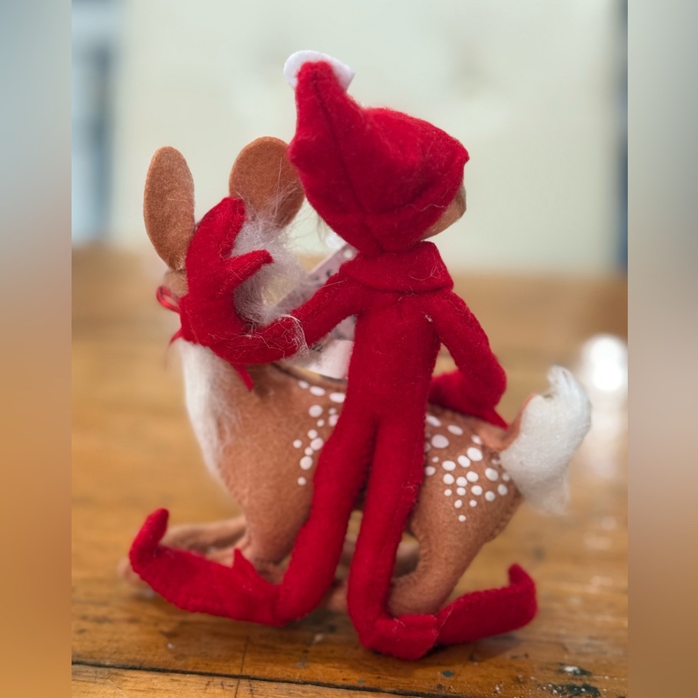 Annalee Dear Friends Elf and Fawn Doll Set Decor - Picture 2 of 4